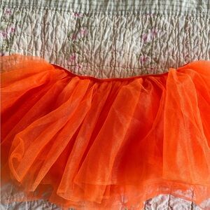 Adult Vibrant Orange Tulle Skirt